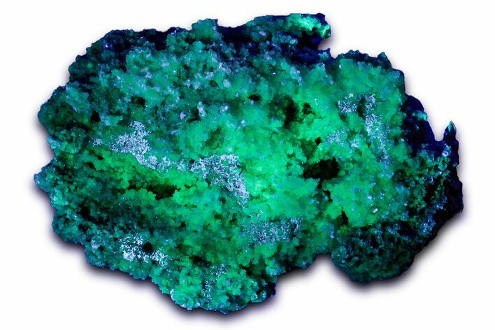Fluorescent Uranyl Chalcedony with Fluorite - Utah #347476